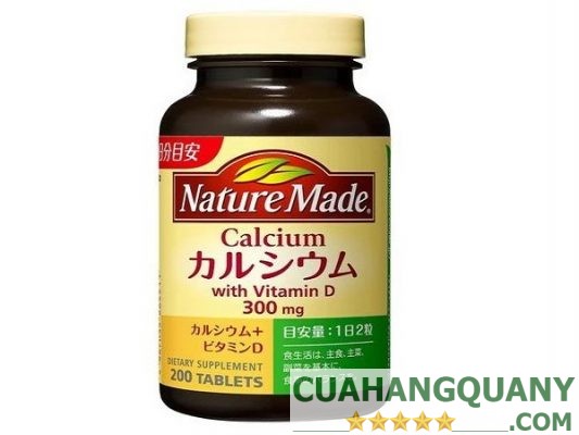 Viên uống giúp bổ sung canxi nature made Nhật Bản