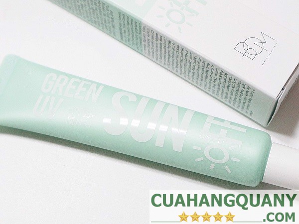 Thành phần của kem chống nắng B.O.M Green UV Sun Off SPF50+