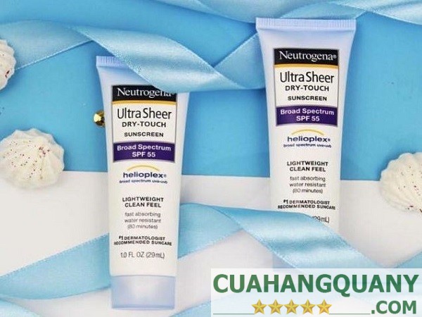 Thành phần của kem chống nắng Neutrogena Ultra Sheer SPF50+