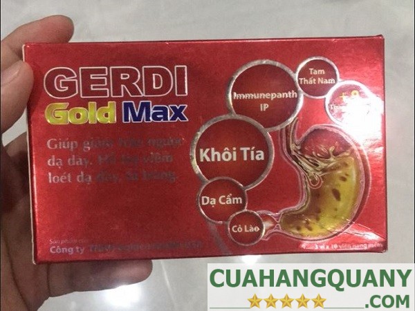 Hướng dẫn sử dụng viên uống GERDI GOLD MAX