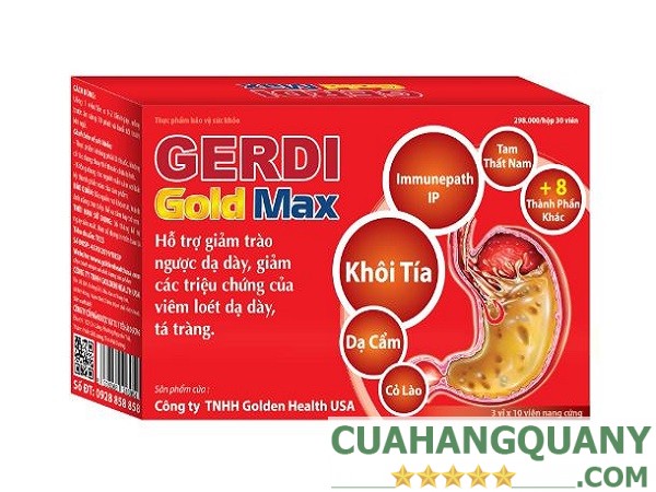 Thành phần của viên uống dạ dày GERDI GOLD MAX