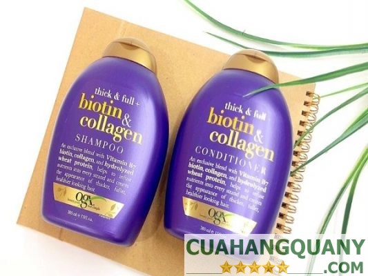 Dầu gội trị rụng tóc Biotin Collagen giúp làm dày tóc hiệu quả