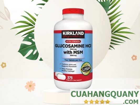 Glucosamine Kirkland HCL & MSM giúp hỗ trợ xương khớp