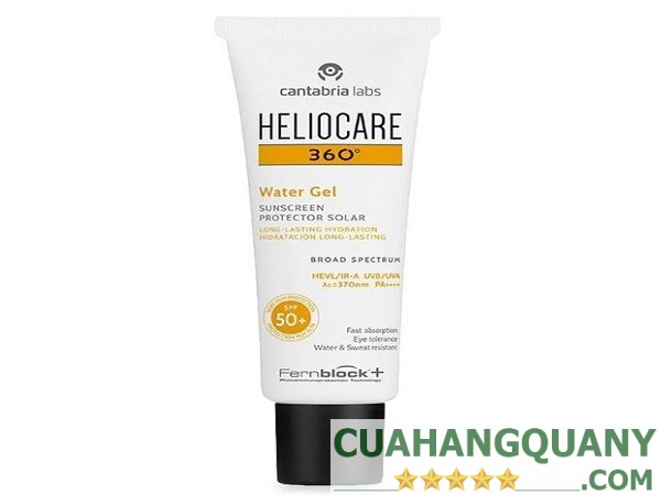 Thành phần của kem chống nắng Heliocare Water Gel