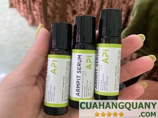 Thành phần của serum khử mùi hôi nách API