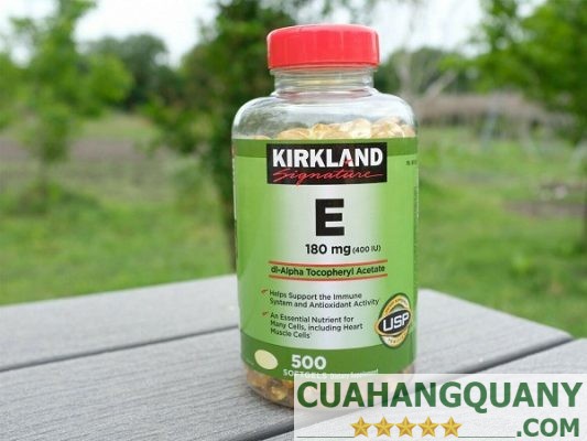 Viên uống bổ sung Kirkland Signature Vitamin E 400 IU