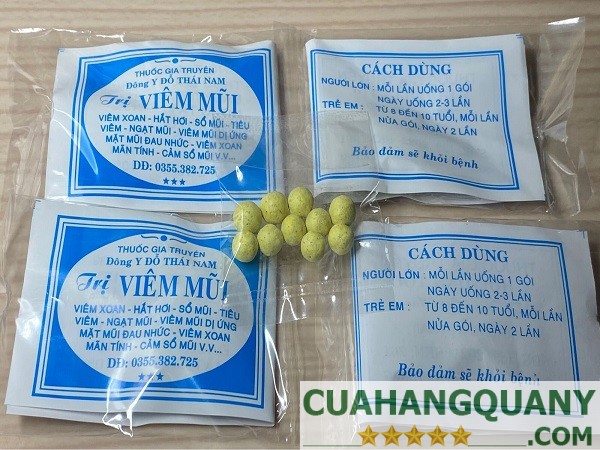 Thành phần của thuốc viêm xoang Đỗ Thái Nam