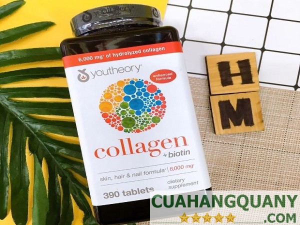 Thành phần chính của viên uống Collagen Mỹ Youtheory