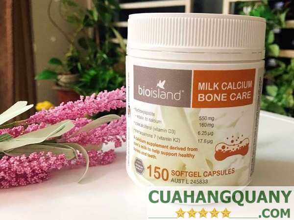 Thành phần chính của viên Canxi Milk Calcium Bone Care Bio Island