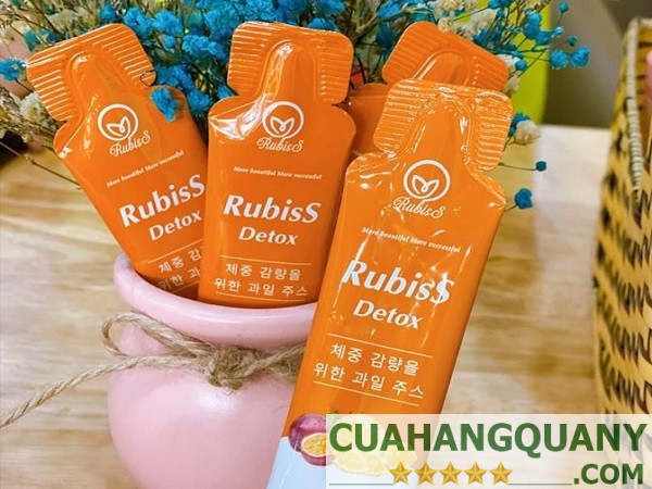 Hướng dẫn sử dụng nước giảm cân Rubiss Detox