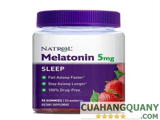 Kẹo ngủ Natrol Gummies Melatonin - hỗ trợ cải thiện tình trạng mất ngủ