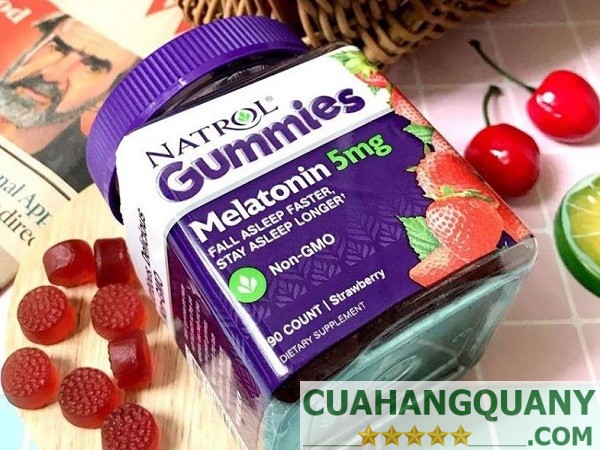 Thành phần chính của kẹo ngủ Natrol Gummies Melatonin