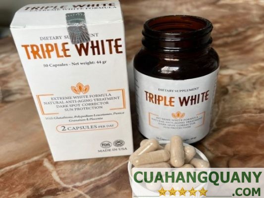 Viên uống Triple White - hỗ trợ chống nắng, trị nám